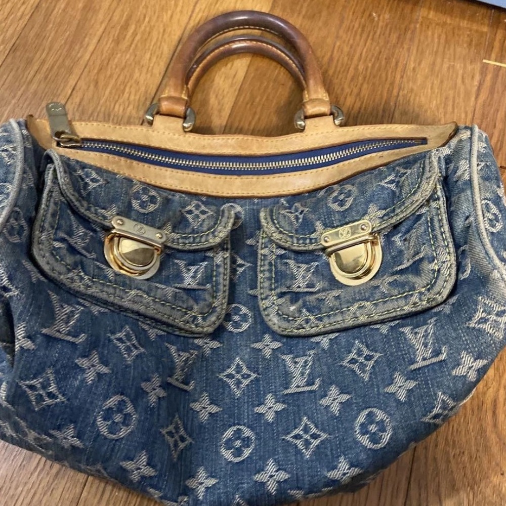 LOUIS VUITTON Denim Neo Speedy Monogram RARE - Picture 3 of 15